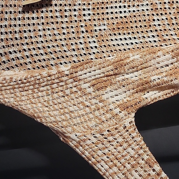 American Rag NWT Med Women's Crochet Cardigan Open Front Long Line - Picture 7 of 12